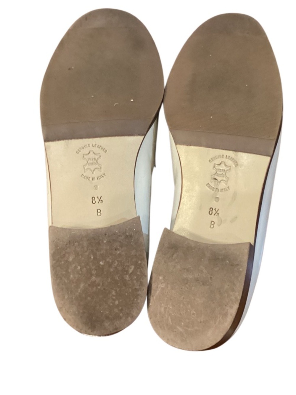 Amalfi Made in Italy Pearl white leather penny loafers size 8.5 - Picture 6 of 9
